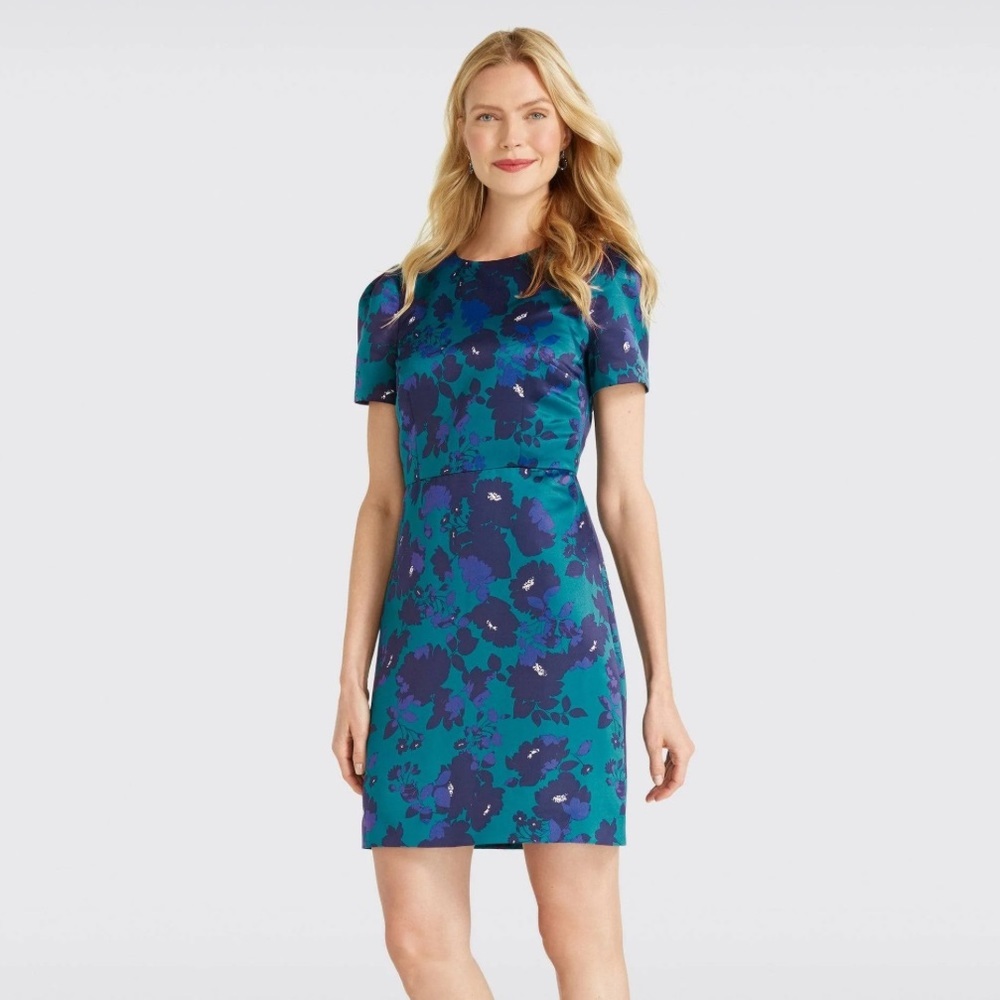 Draper James  cutout floral structured dress
